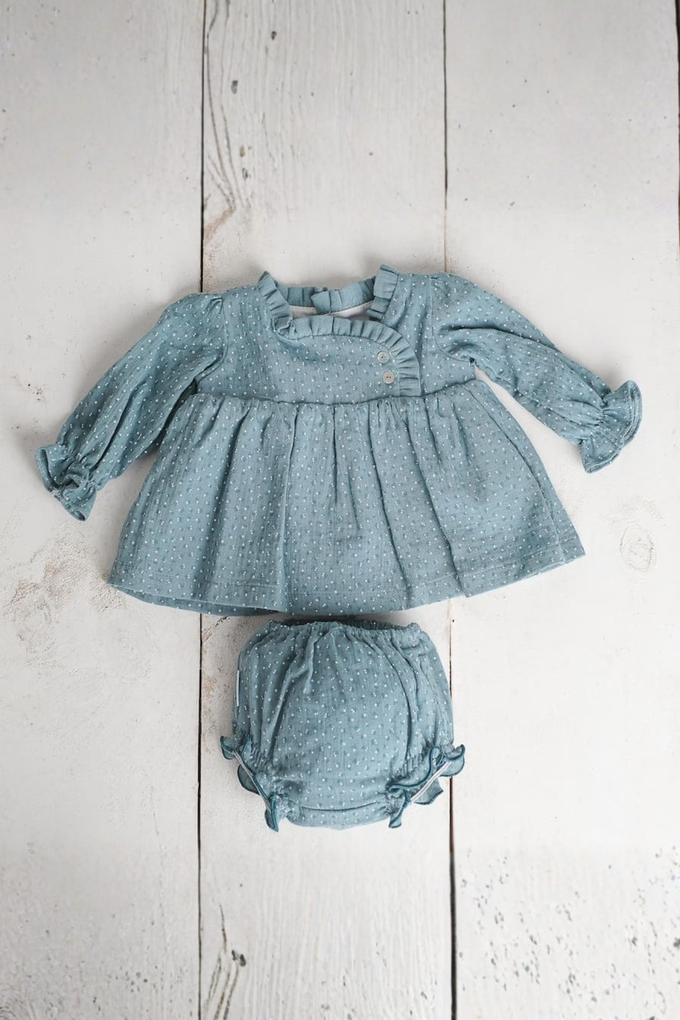 Jesusin Boble Verde Florecitas